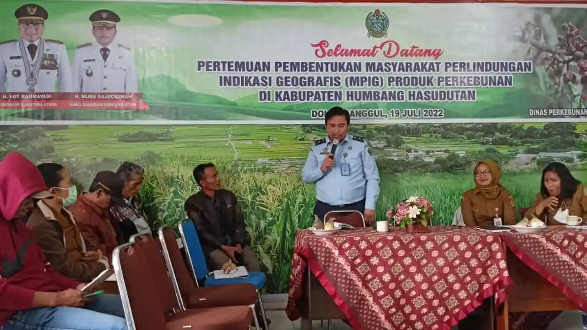 Kanwil Kemenkumham Sumut Beri Penguatan Perlindungan dan Pemanfaatan Indikasi Geografis di Humbahas
