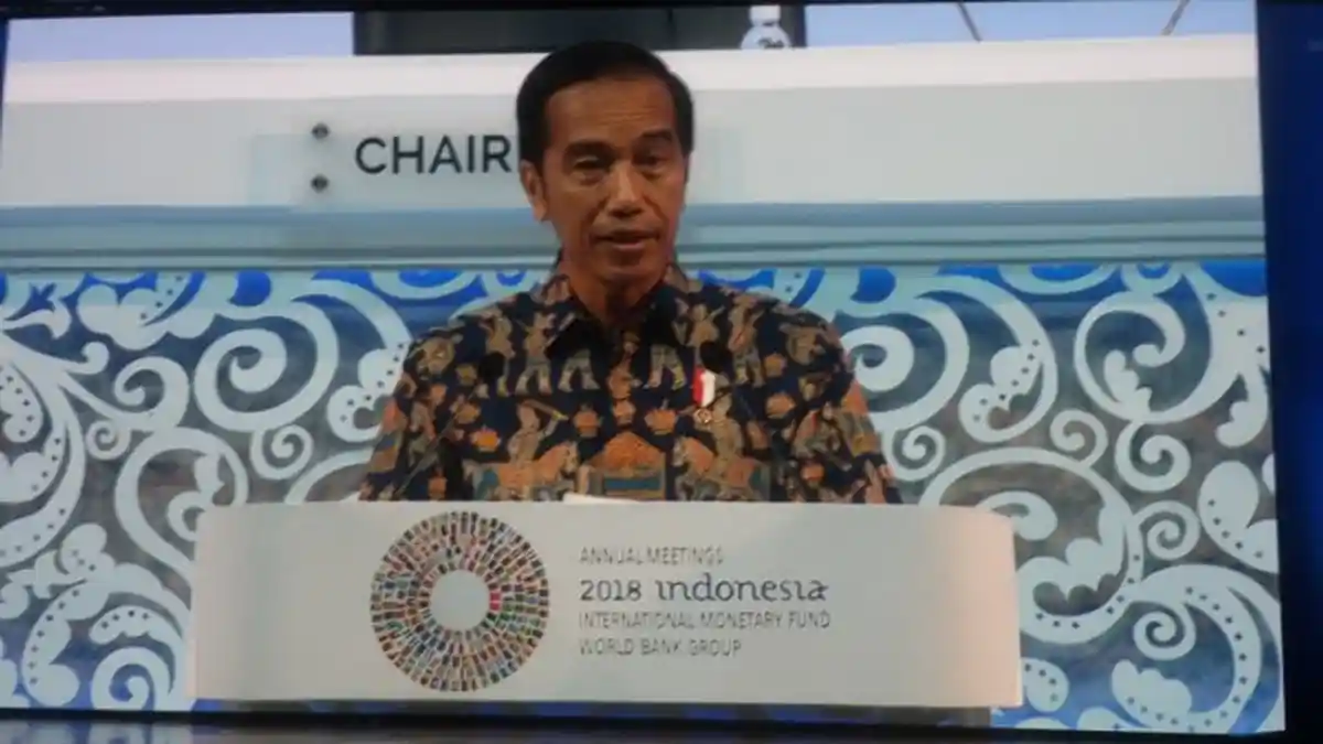 Transkrip Lengkap Pidato Game of Thrones Presiden Jokowi di Annual Meeting IMF
