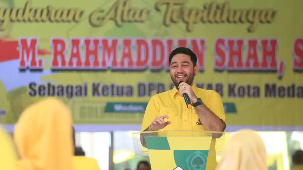 Klan Keluarga Shah, Ketua Golkar Medan Rahmaddian Bakal Maju Jadi Bacaleg DPRD Sumut dari Dapil 1