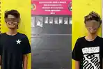 2 Jagoan Rambut Pirang Ini Senyum Sumringah di Polrestabes Palembang, 'Penguasa' Sabu Kawasan Demang