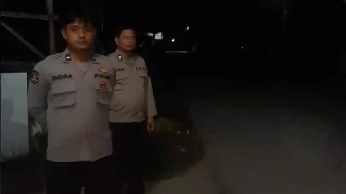 Antisipasi Kejahatan di Simalungun, Polsek Bosar Maligas Patroli Malam