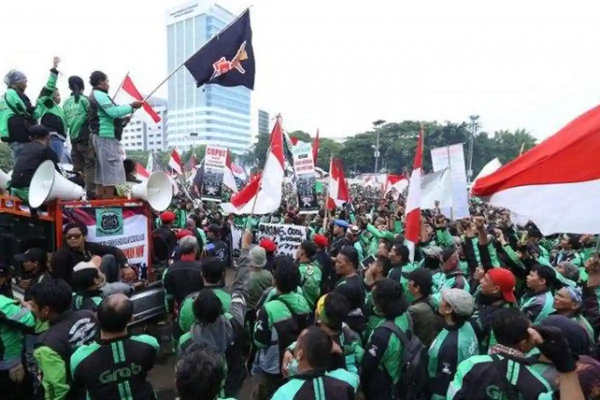 Daftar Titik Demo Ojol dan Kurir se-Jabodetabek Hari Ini, Kantor Gojek & Grab hingga Istana Merdeka
