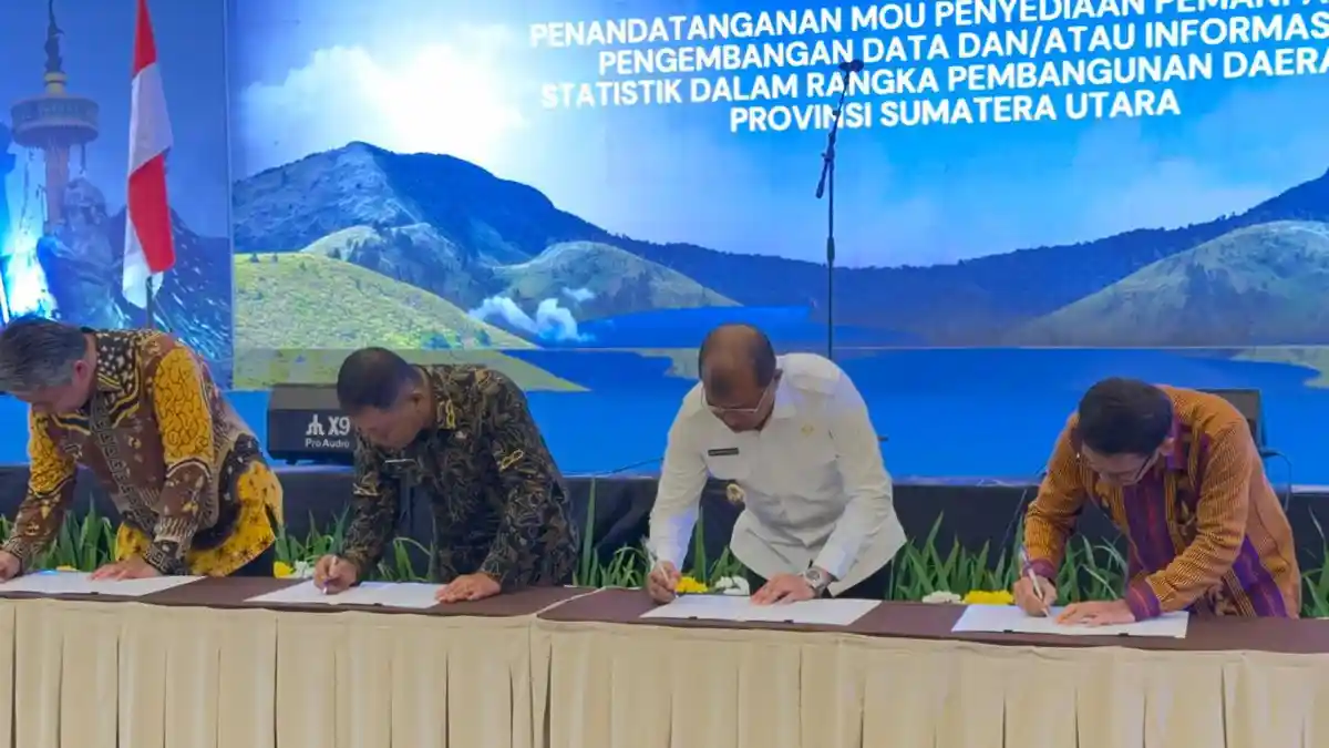 Wakil Bupati Toba Teken Nota Kesepahaman DTSEN Bersama BPS RI di Konreg PDRB-ISE se-Sumatera 2025