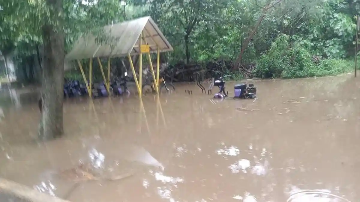 Diguyur Hujan Deras, Area Terbuka UI Depok Tergenang Air