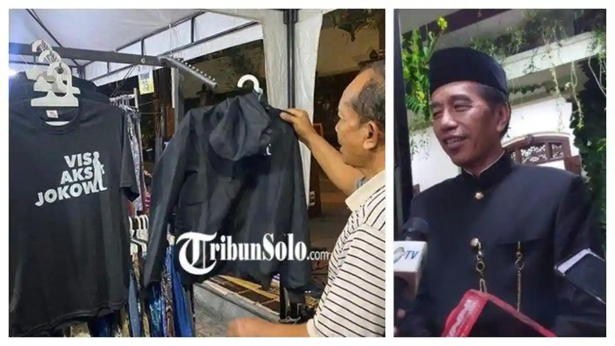 Pernak Pernik Bernuansa Jokowi Menjamur Laris Manis di Pasar Malam Ngarsopuro dan Pasar Klewer Solo