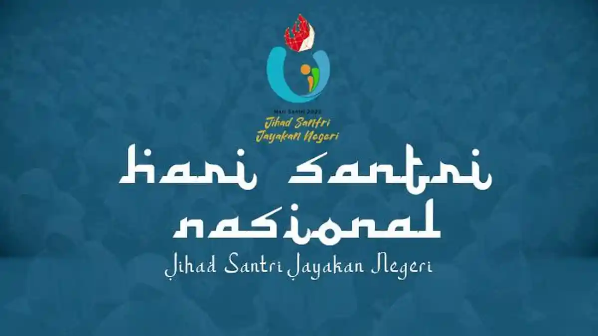 Logo Hari Santri Nasional 2023 Tema "Jihad Santri Jayakan Negeri" dan 40 Poster Ucapan Gratis