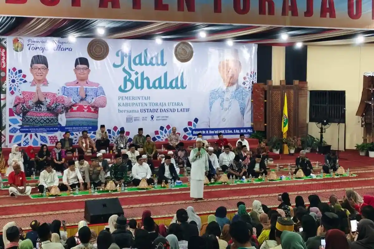 Halal Bihalal Pemkab Toraja Utara, Ustad Das'ad: Kerukunan Umat Beragama di Toraja Patut Dicontoh