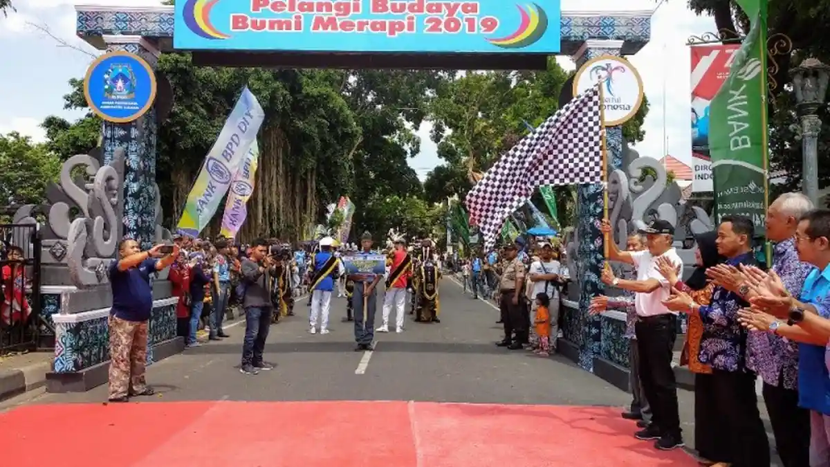 Karnaval Pelangi Budaya Bumi Merapi, Wadah Kesenian Nusantara di Kabupaten Sleman