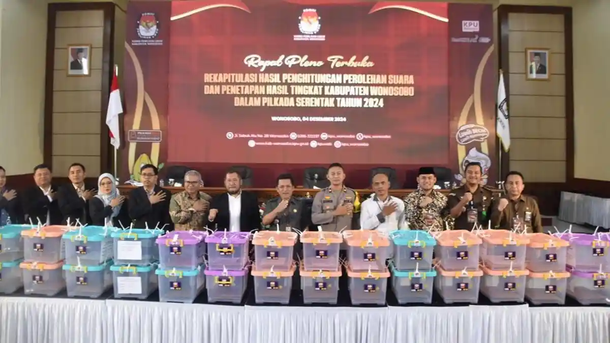Hasil Rekapitulasi Suara Pilkada Wonosobo 2024, Pasang Afif-Husein Unggul dari Itab-Sidqi