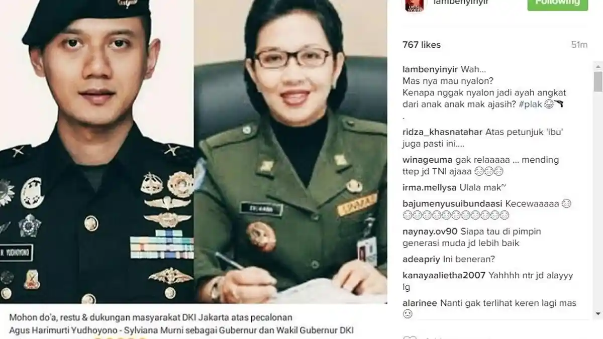 Agus Harimurti Maju Pilkada DKI, Netizen: Ga Rela, Mending Tetap Jadi TNI