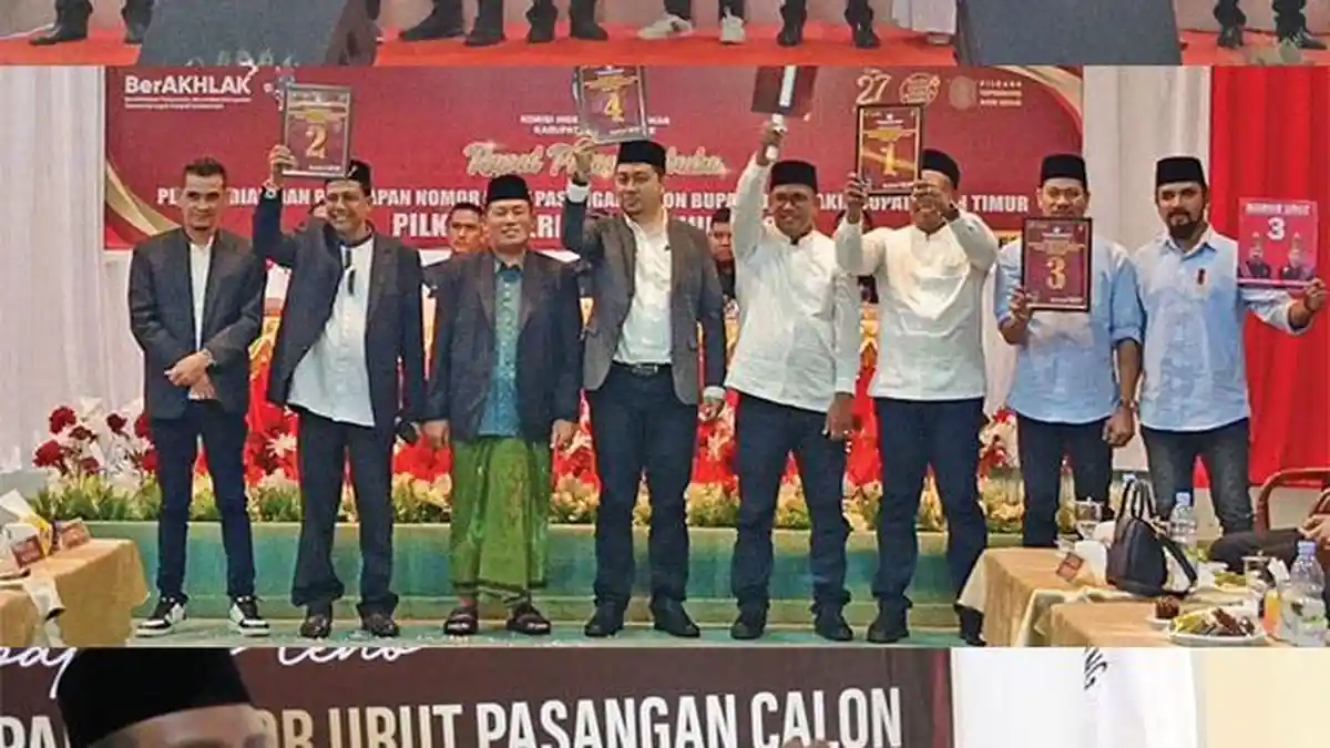 Penarikan Nomor Urut Bagian Timur Sempat Panas - Serambinews.com