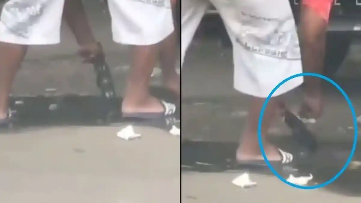 Viral Video Penjual Jajajan Pinggir Jalan Cuci Wajan di Genangan Air