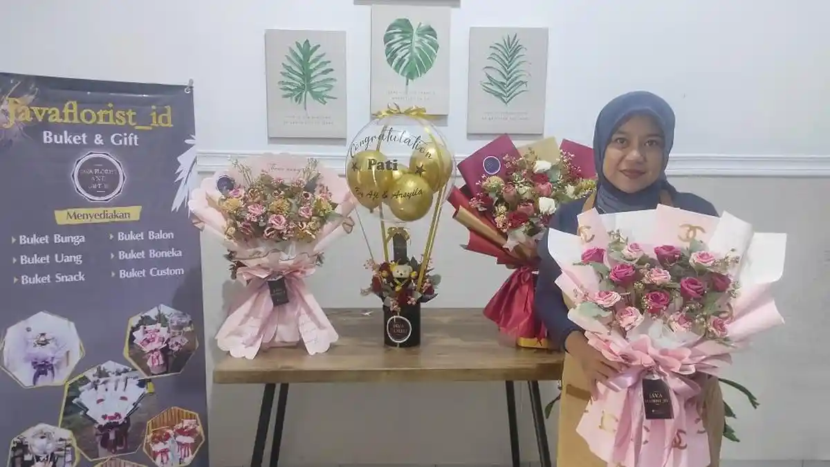 Modal Rp500 Ribu, Erlika Sari Owner Java Florist Raup Jutaan Rupiah ...