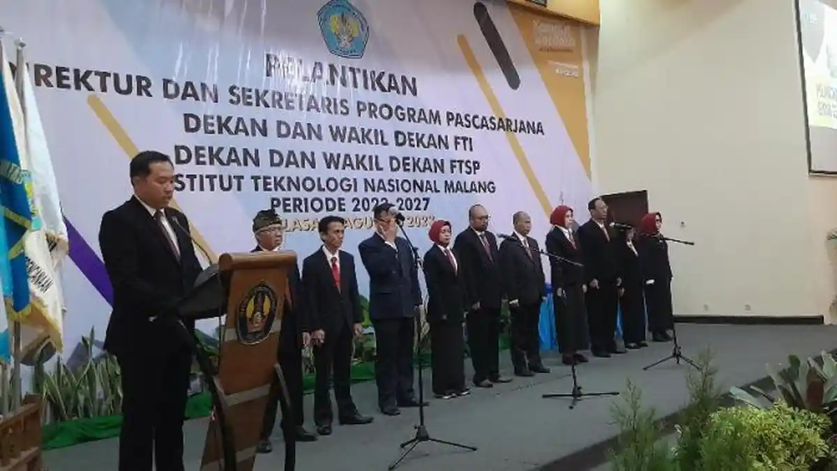 Rektor ITN Malang Lantik Pejabat Baru, Ingatkan Program Kerja Prioritas