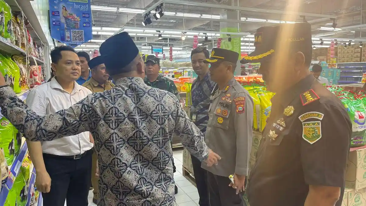 Wali Kota, Kapolres, Kajari dan Dandim Pantau Stok Sembako di Ternate Jelang Lebaran 2023