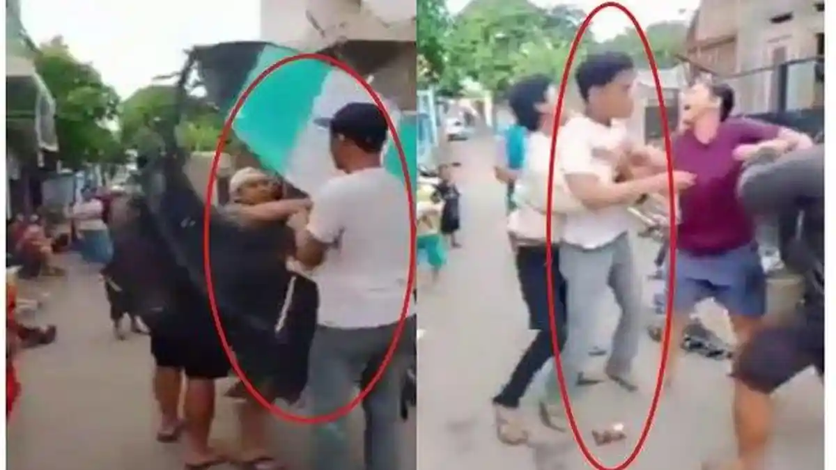 VIDEO Detik-detik Pria Ini Adu Jotos Gegera Layangan, Begini Kronologinya