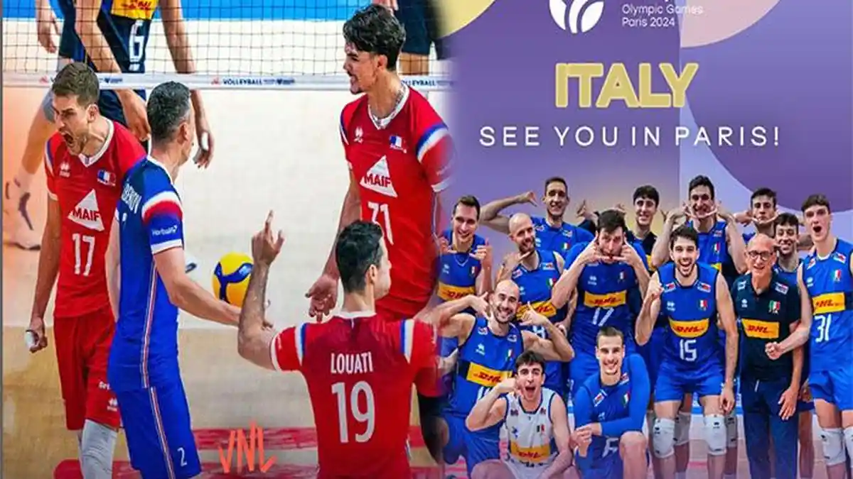 Head to Head Italia vs Prancis di 8 Besar VNL 2024 Putra Jumat 28 Juni