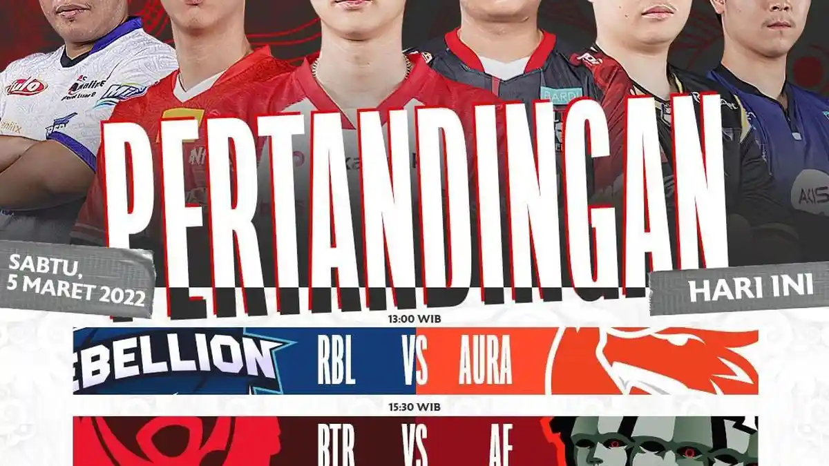 Jadwal MPL ID S9 Week 3 Hari Ini: RBL vs AURA, BTR vs AE dan RRQ vs Evos, Mulai Pukul 13.00 WIB