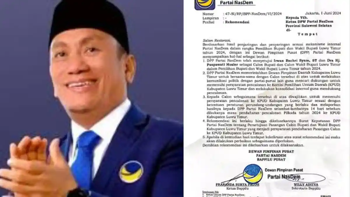 Duel Jilid Dua, Duet Irwan Bachri Syam - Puspawati Fix Lawan Budiman di Pilkada Luwu Timur