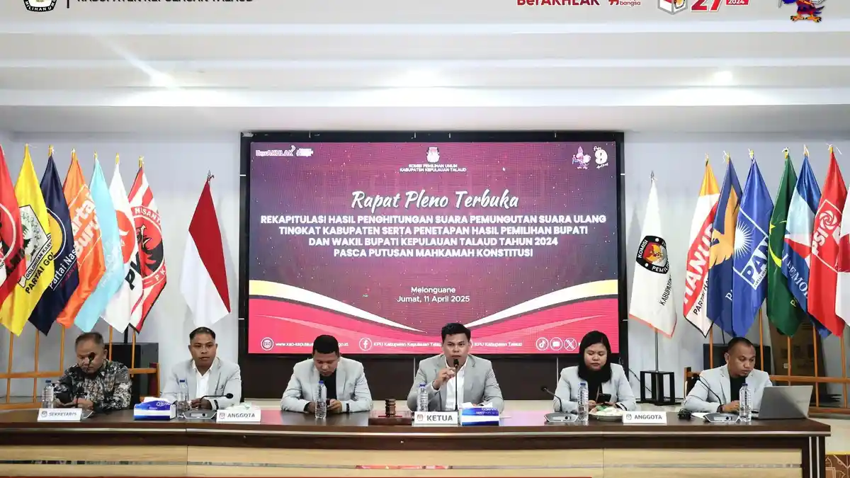 Hasil Lengkap Perolehan Suara Pilkada Serentak Talaud di 18 Kecamatan Usai PSU, Selisih 734 Suara