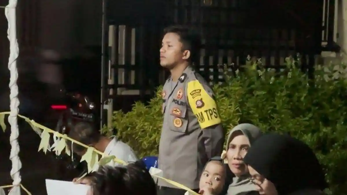 SOSOK Yusran, Polisi Setia di Gorontalo, Tetap Bertugas Jaga TPS Meski Rumah Hangus Terbakar