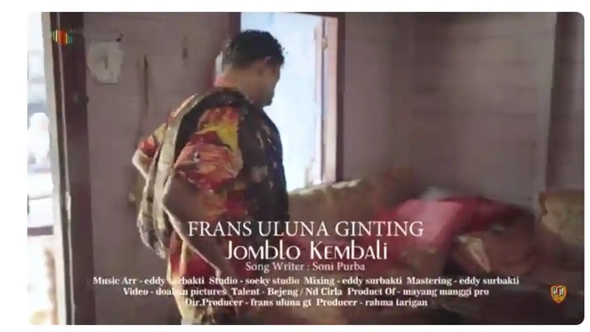 Lirik Lagu Karo Jomblo Kembali Dipopulerkan oleh Frans Uluna Ginting