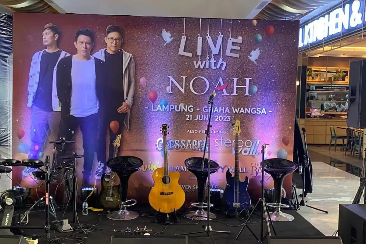 21 Juni, Band Noah Manggung di Graha Wangsa Lampung, Harga Tiket Mulai Rp 750 Ribu Kelas Silver