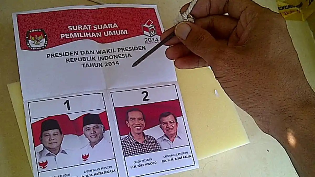 Coblos Ulang di TPS 03 Cideng, Prabowo-Hatta Ungguli Jokowi-JK