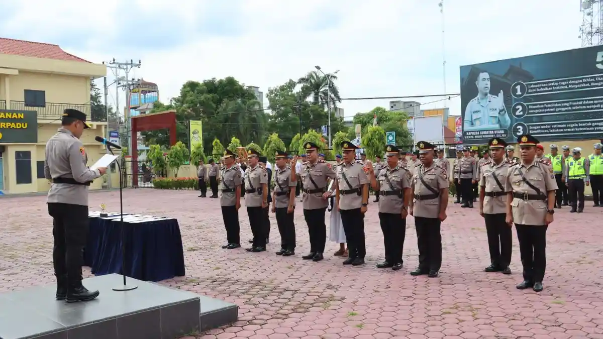Mutasi 8 Pejabat di Polres Tanjungbalai, Ini Nama-namanya