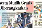 Peserta Mudik Gratis Diberangkatkan