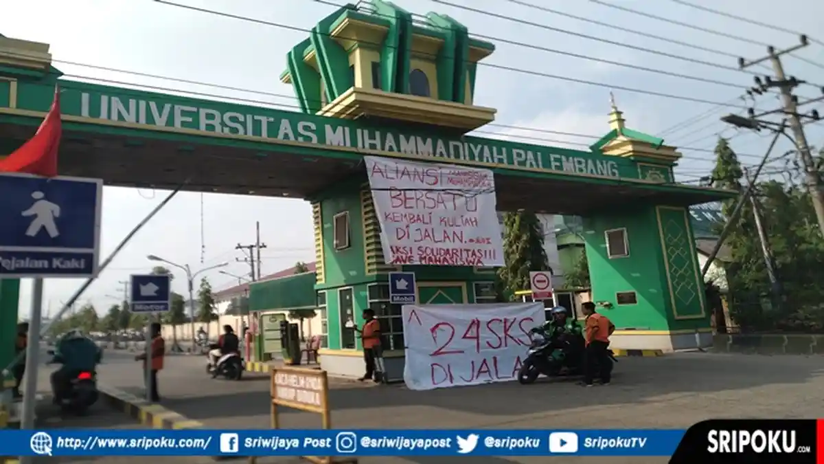 24 SKS di Jalan, Aliansi Mahasiswa Universitas Muhammadiyah Palembang Siap Kembali Turun ke Jalan