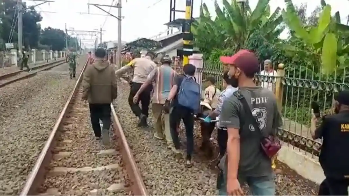 Disambar Kereta Api Jakarta-Bogor, Pemuda di Ratu Jaya Depok Tewas, Begini Keterangan Saksi Mata