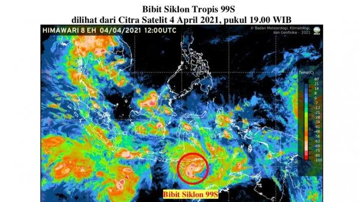 Antisipasi Bencana Akibat Bibit Siklon 99S di NTT, Simak Berikut Ini 4 Rekomendasi dari BMKG