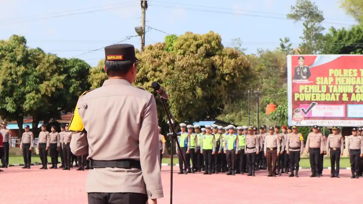 Apel PAM F1H2O, Kapolres Toba: Agar Personel Menujukkan Keramahan juga Saat Menerima Tamu