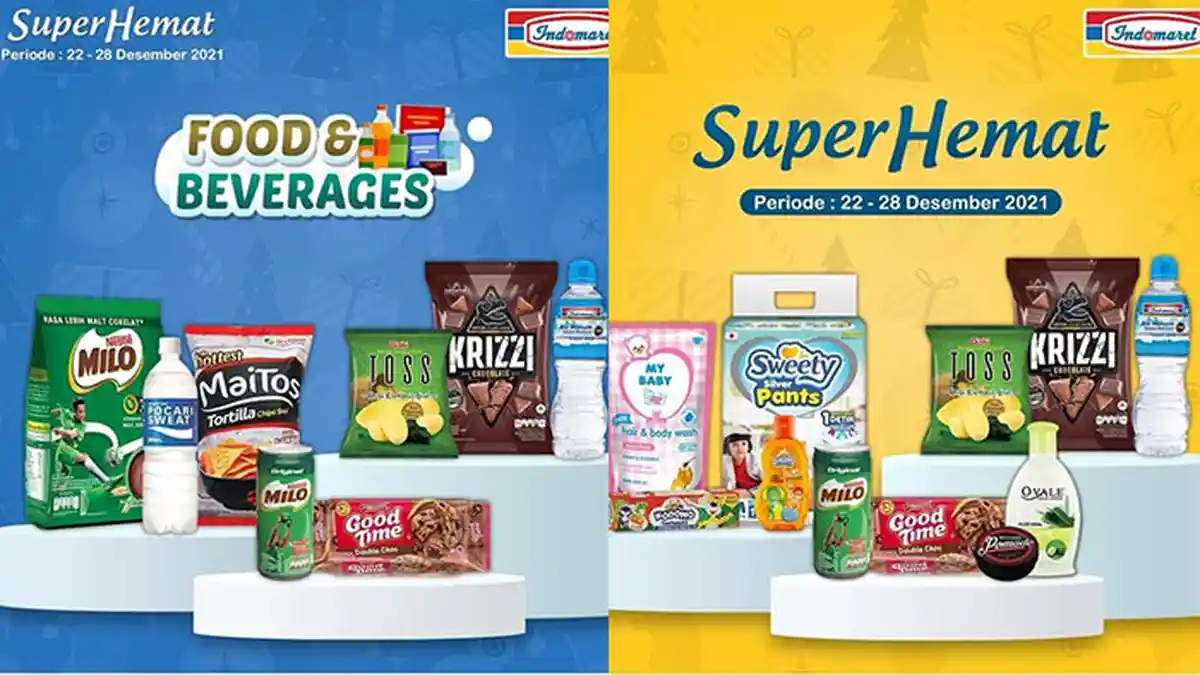 Promo Indomaret Super Hemat TERBARU 22-28 Desember 2021, Susu Diskon Rp15.000, Minyak Goreng Gratis