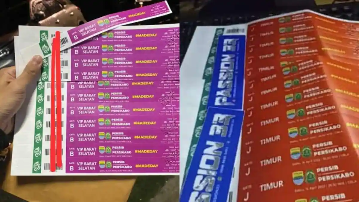 Beredar Tiket Fisik Pertandingan Persib, Ada yang Sudah Jadi Gelang, Bobotoh Distrik Protes Keras