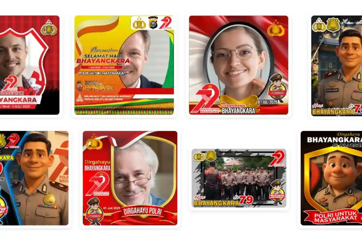 40 Link Twibbon Hari Bhayangkara ke-79 Tahun 2025, Rayakan HUT Polri dengan Desain Keren!