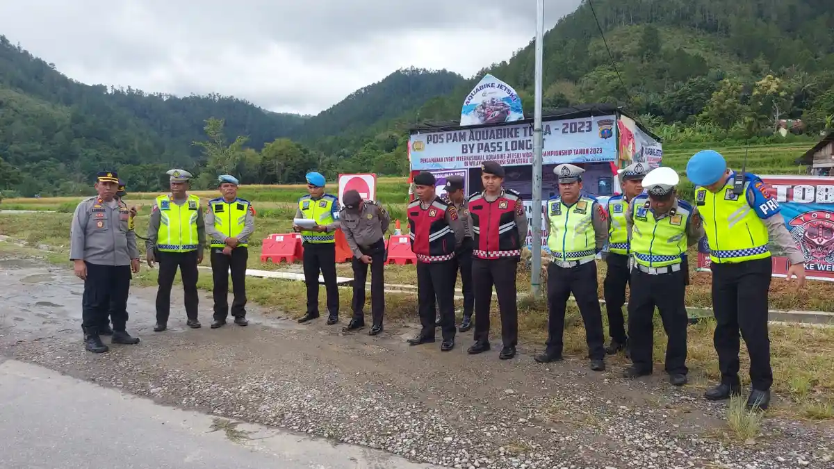 Maksimalkan Pengamanan Aquabike Jetski, Polres Toba Dirikan 8 Pospam