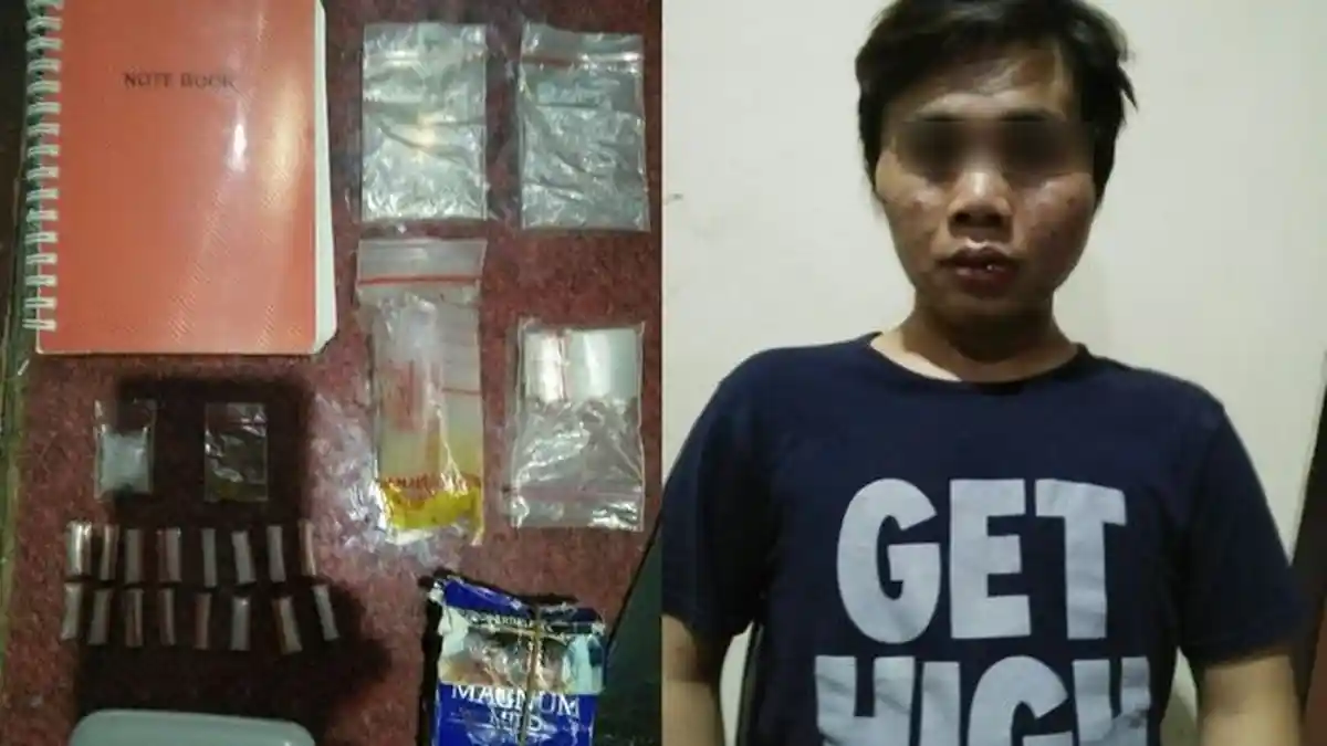 Ardi Dibekuk saat Pesta Sabu, Barang Bukti Ditimbun di Rumahnya
