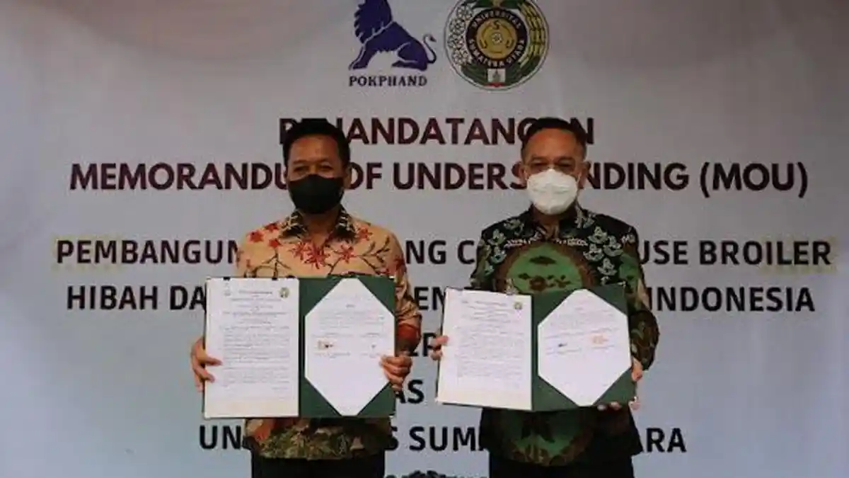 USU Terima Hibah Teaching Farm dan Beasiswa dari PT Charoen Pokphand Indonesia