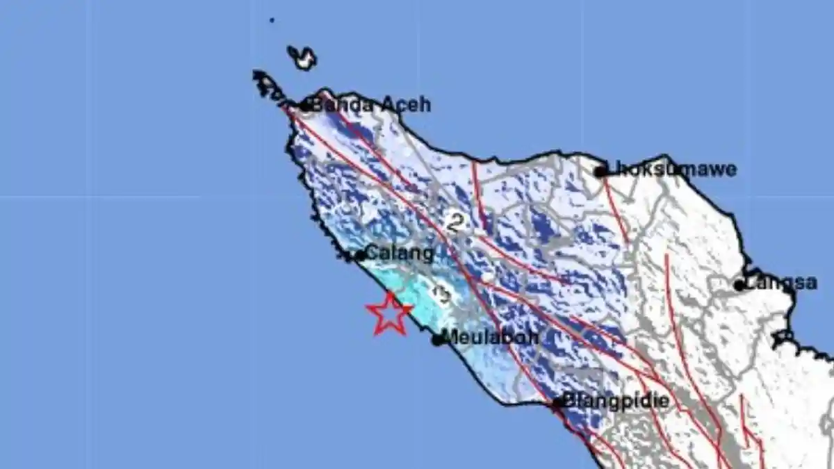 Analisis BMKG Gempa M 4,7 di Meulaboh Aceh Barat Kamis Malam