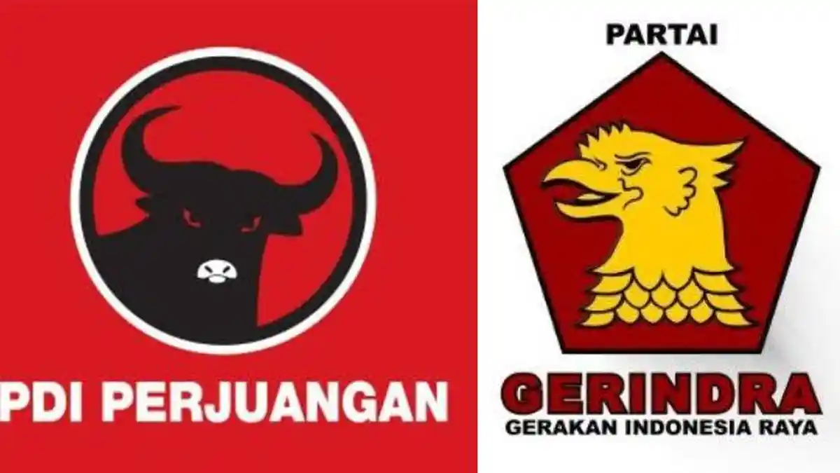 Hasil Survei Elektabilitas Parpol, PDIP & Gerindra Selisih Tipis, Disusul Golkar, Rilisan 3 Lembaga