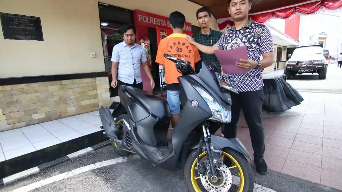 Sudah 3 Kali Mendekam di Penjara, Pelaku Curanmor Asal Kaltara Beraksi di Balikpapan