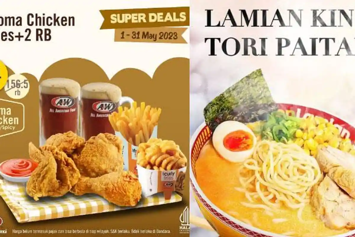 Promo Restoran Cepat Saji Hari Ini 25 Mei 2023, Ada A&W, Golden Lamian, Chatime, dan Donat JCO