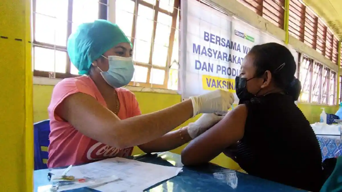 Kabupaten Ngada Tertinggi di Vaksinasi Anak Tahap I di NTT