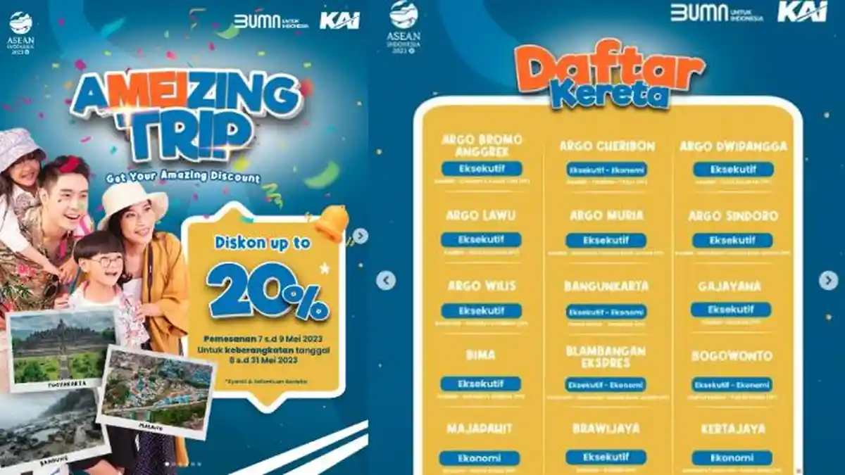 PT KAI Tebar Diskon Tiket hingga 20 Persen, Ini Daftar Kereta Beserta Syaratnya