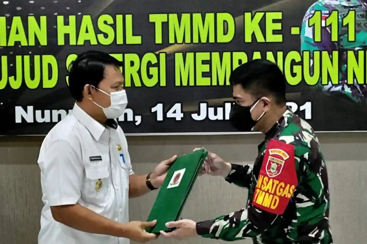 Program TMMD ke-111 Selesai, Dandim Nunukan Sebut Pembangunan Fisik Sudah Capai 100 Persen