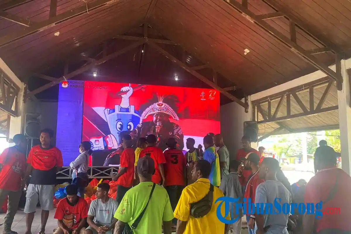 KPU Kabupaten Sorong Ajak Masyarakat Nobar Pendaftaran Calon Bupati dan Wakil Bupati
