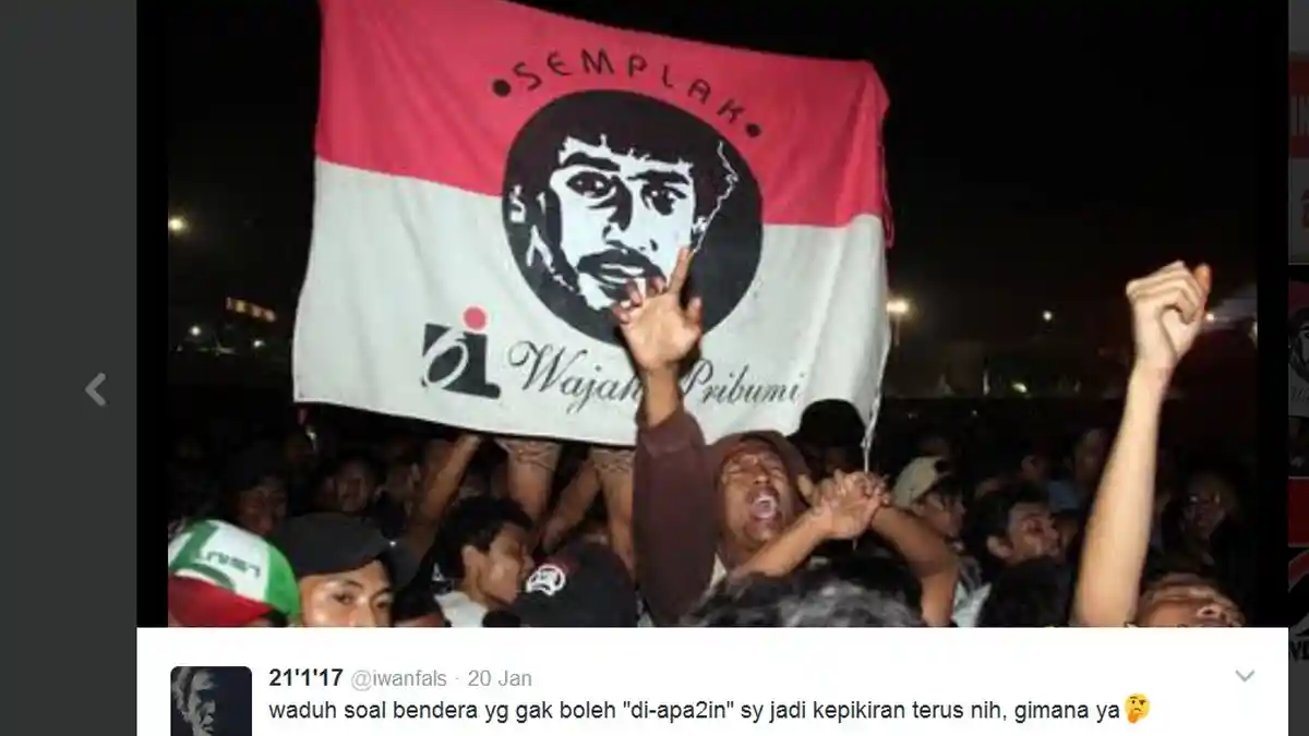 Iwan Fals Khawatir, Ada Bendera Merah Putih Bergambar Dirinya