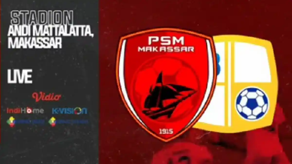 Skor 0-0, Ini Link Live Streaming TV Online Vidio.com PSM Makassar vs Barito Putera, Tonton Gratis